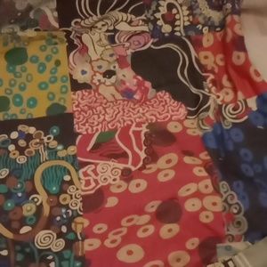 Women's short sleeve shirt size large manycolor